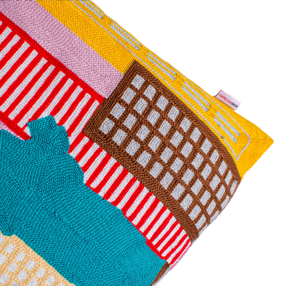 New York Skyline Needlepoint Pillow