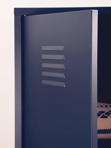 Academy Black Two Door Locker Style Wardrobe