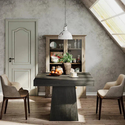 80cm Dining Table, Square Farmhouse Kitchen Table Dinner Table