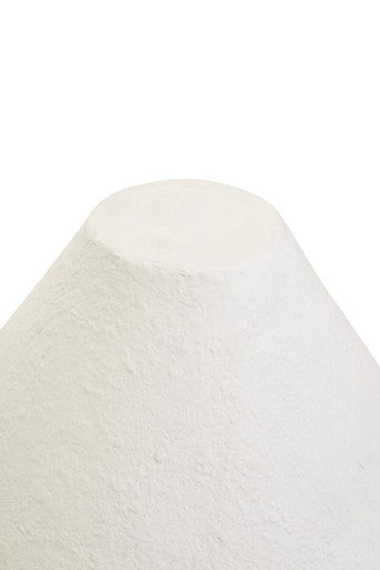 Carta White Papier Mache Table Lamp