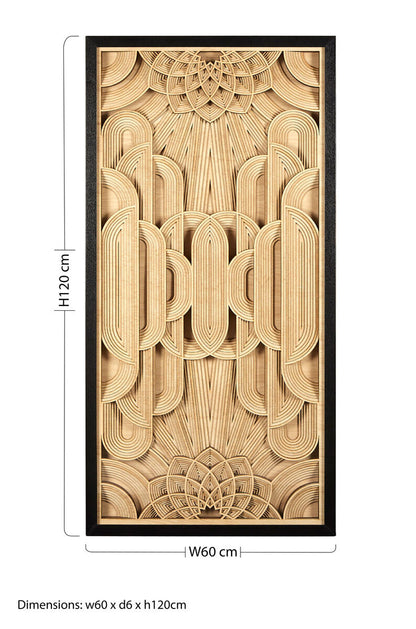 Modello Deco Wood Carving Wall Art