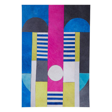 Safira Genuine Leather Multicoloured Wall Art