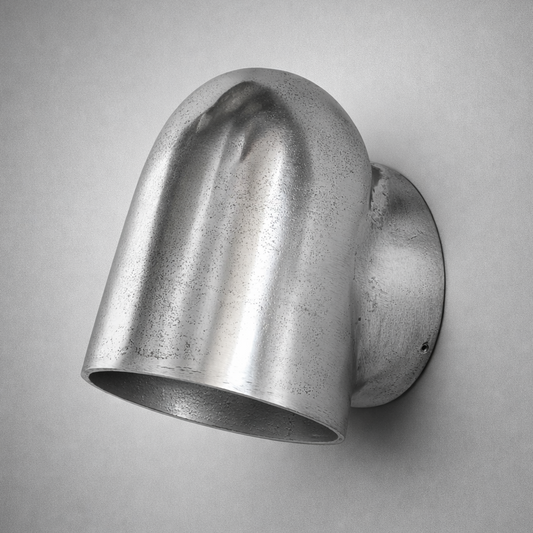 Hopton ~ Pewter Mast Down Light Solid Cast Wall Sconce