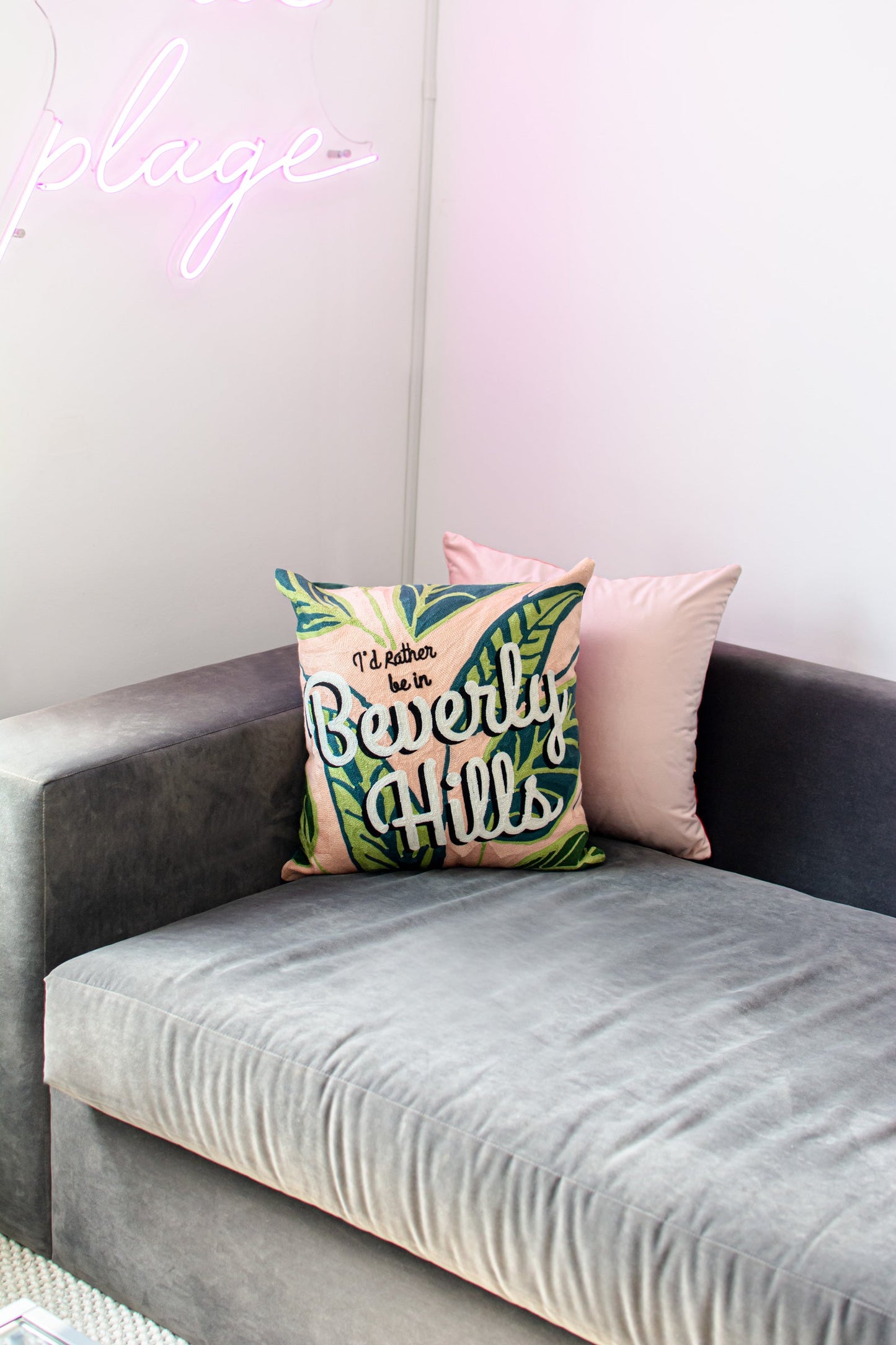 Beverly Hills Needlepoint Pillow