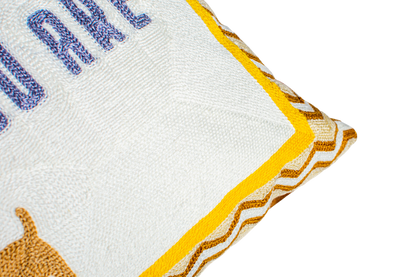 Dog Lover Needlepoint Pillow – Be The Person Your Dog Thinks You Are