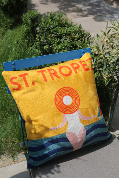 St. Tropez Needlepoint Pillow