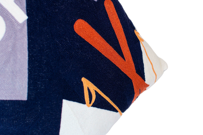 Aspen Ski Needlepoint Pillow