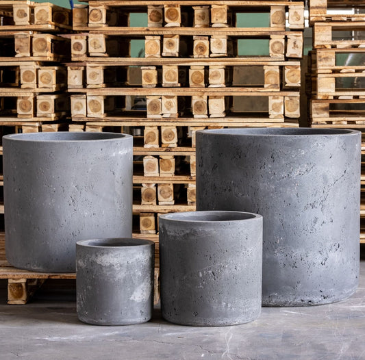 Aurella | Onyx Dusk – 100cm XXL Concrete Cylinder Planter – 621L Round Plant Pot