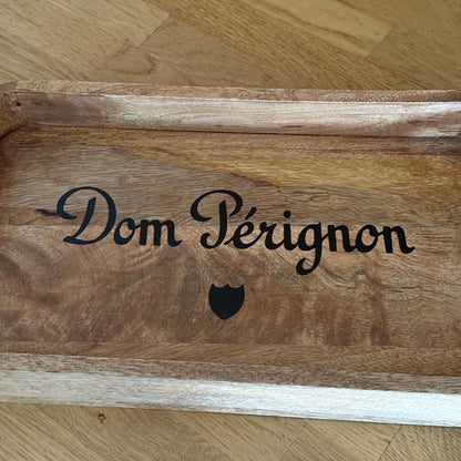Wooden Serving Trays Dom Pérignon Champagne