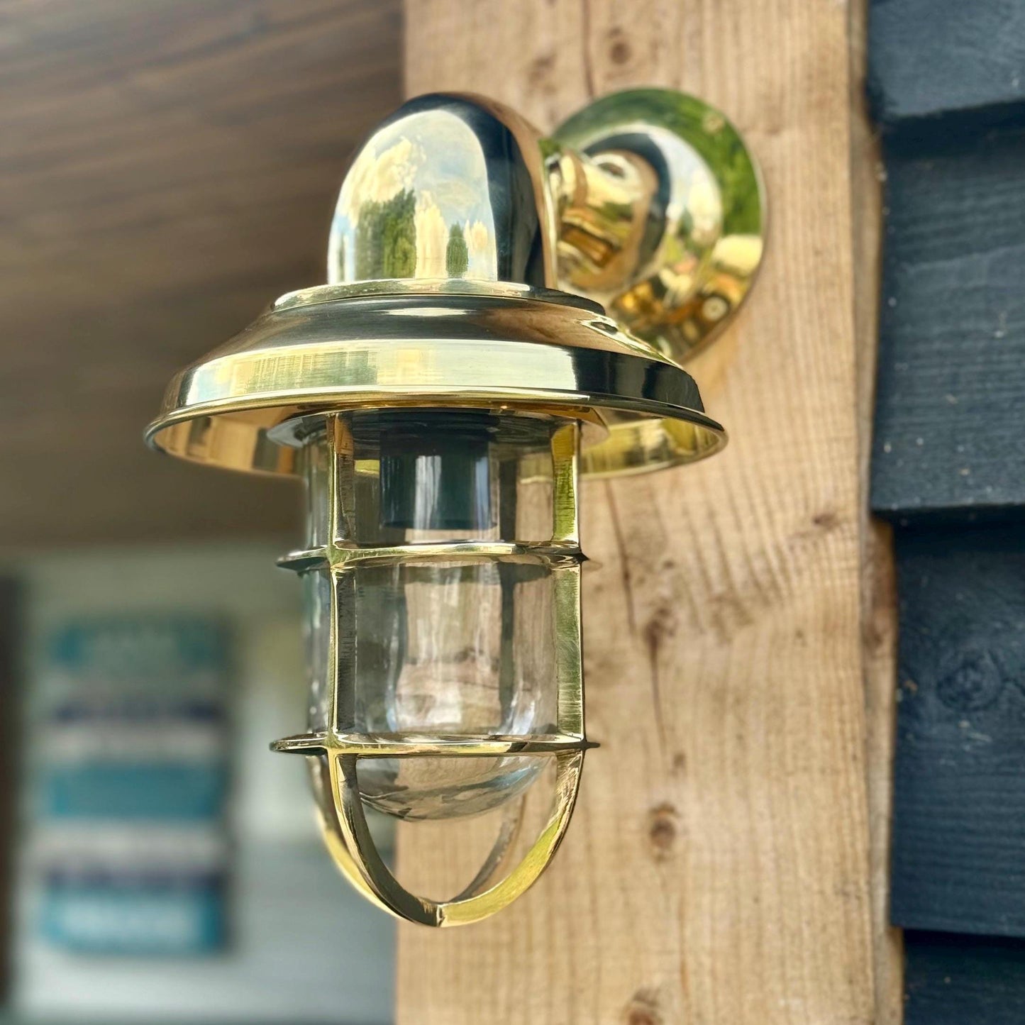 Wells - Solid Brass Bulkhead Outdoor & Bathroom Wall Light