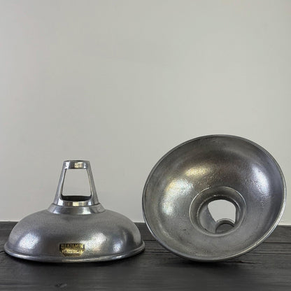Cawston - Silver Solid Cast Aluminium Lampshade Pendant Set Light - 11 Inch