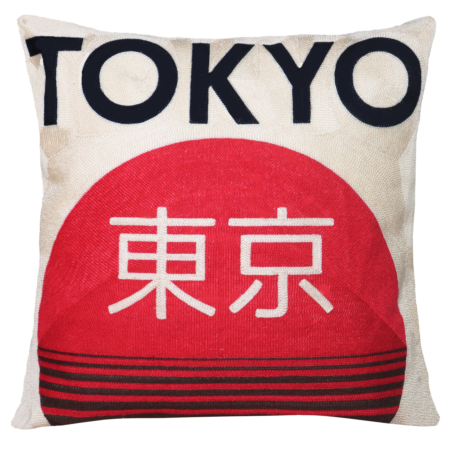 Tokyo Needlepoint Pillow – Japanese Graphic Design