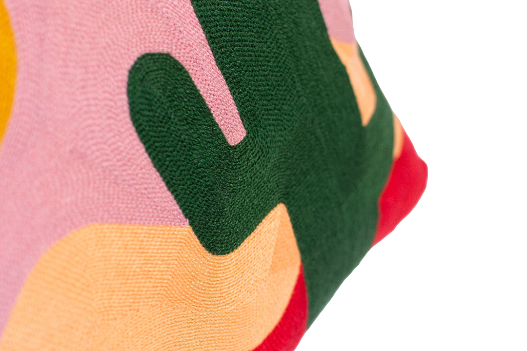 Tulum Cactus Needlepoint Pillow